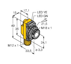 工作原理電感式角度傳感器TURCK，圖爾克技術(shù)參數(shù)