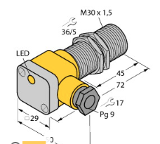 BI10-G30-Y1X電感式傳感器，德國TURCK