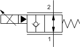 FLeX系列先導(dǎo)控制常開(kāi)電比例節(jié)流閥，帶逆流單向閥-流量2-1